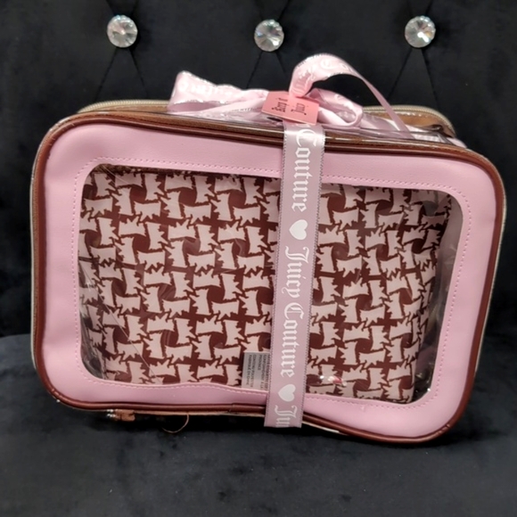 🆕 Juicy Couture 💖 4pc Travel Makeup Bag Set - Picture 2 of 5